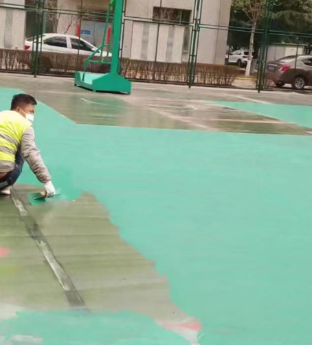 新乡球场地面翻新